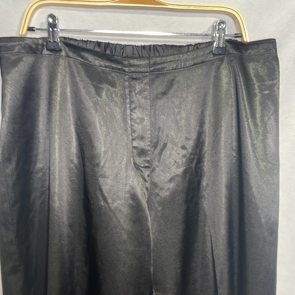 Lane Bryant black satin trousers - Picture 3 of 5